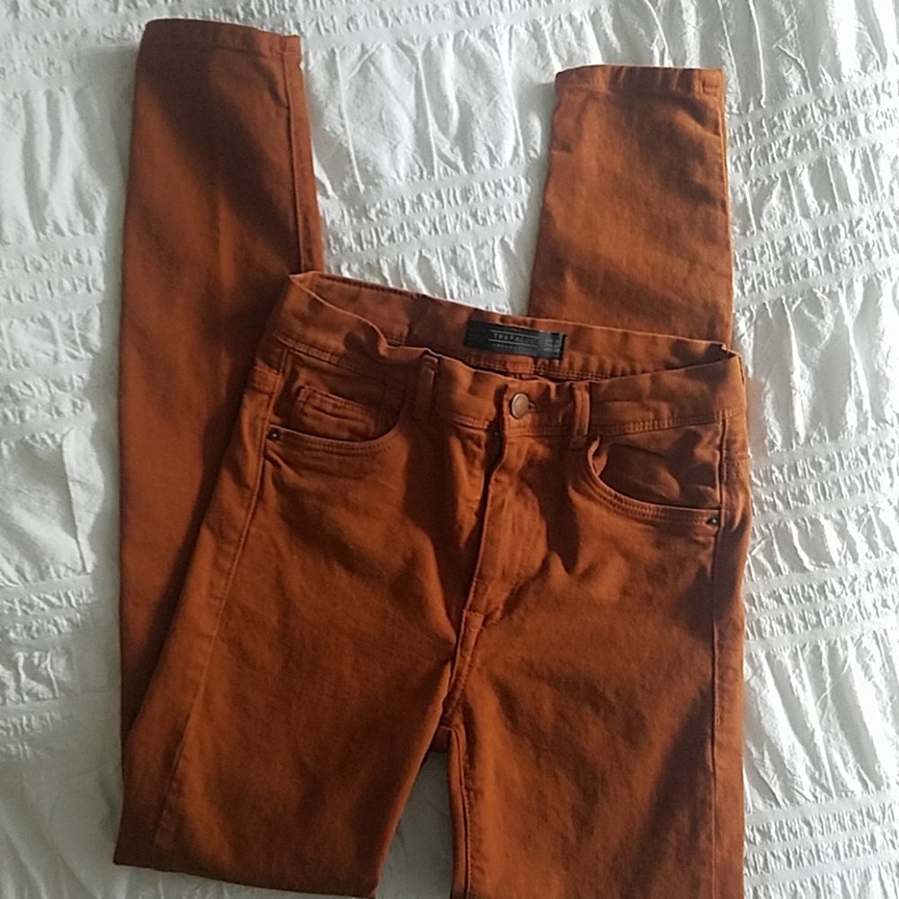 Zara Skinny Burnt Orange Pants